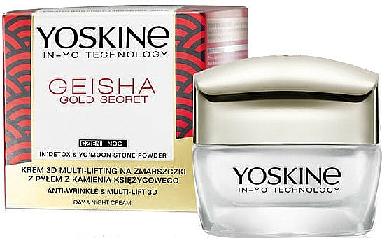 Anti-Falten Liftingcreme für das Gesicht - Yoskine Geisha Gold Secret Anti-Wrinkle & Multi-Lift 3D Cream
