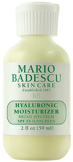 Feuchtigkeitsspendende und schützende Gesichtscreme mit Hyaluronsäure SPF 15 - Mario Badescu Hyaluronic Moisturizer SPF15 — Bild N1