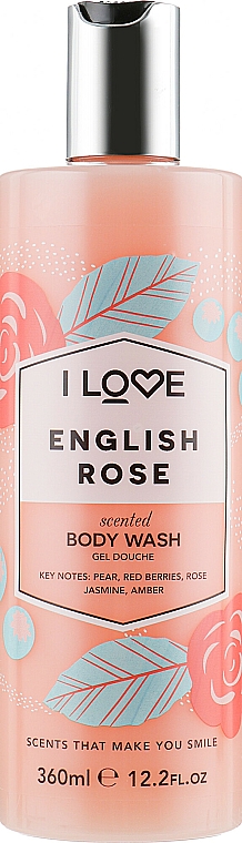 Duschgel mit natürlichen Fruchtextrakten - I Love English Rose Body Wash — Bild N1