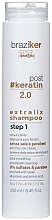 Intensiv glättendes Shampoo nach Keratinbehandlung mit Kaviar, Seidenprotein und Aminosäuren - Braziker Keratin Straightening Shampoo — Bild N1
