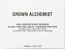 Anti-Aging-Gesichtsmaske für die Nacht - Grown Alchemist Age-Repair Sleep Masque — Bild N2