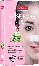 Düfte, Parfümerie und Kosmetik Nasenstreifen mit Aloe - Purederm Nose Pore Strips