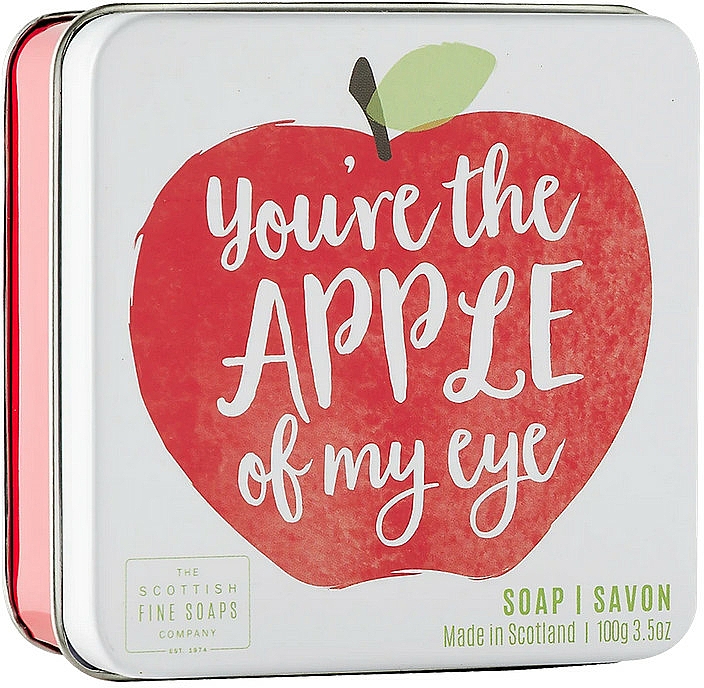 Seife im Metallbox mit Apfelduft - Scottish Fine Soap In A Tin Fruits Apple Soap — Bild N1