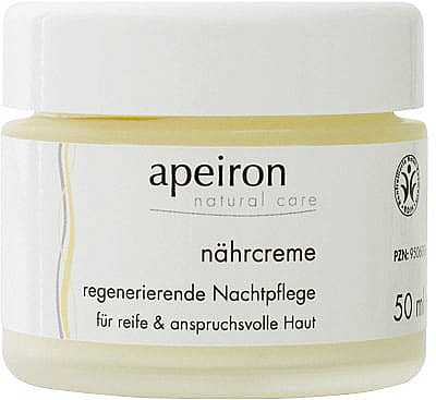 Nährende und regenerierende Nachtcreme für reife und anspruchsvolle Haut - Apeiron Nourishing Regenerating Night Cream — Bild N1