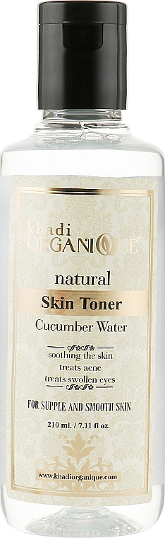 Natürliches Tonikum-Wasser mit Gurkeextrakt - Khadi Organique Cucumber Water Skin Toner — Bild N1