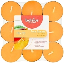 Teelicht-Set Mango, 18 x 4H  - Bolsius Mango Candle — Bild N1