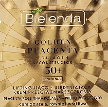 Straffende und festigende Anti-Falten-Creme 50+ - Bielenda Golden Placenta Collagen Reconstructor 50+ (Probe)  — Bild N1