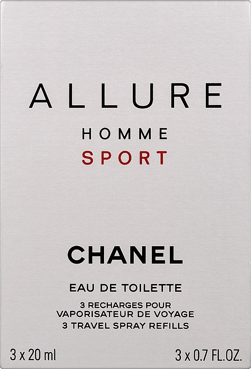 Chanel Allure Homme Sport - Eau de Toilette (3x20ml Refill) — Bild N1