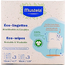 Düfte, Parfümerie und Kosmetik Ökologische Tücher mit 100% Bio-Baumwolle - Mustela Eco-Wipers Kit (Refill)
