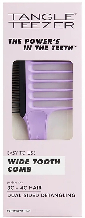 Haarkamm mit breiten Zähnen - Tangle Teezer Wide Tooth Comb Black Lilac  — Bild N2