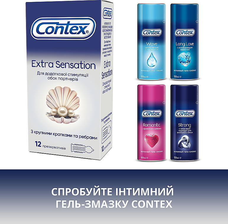 Latex-Kondome 12 St. - Contex Extra Sensation — Bild N6