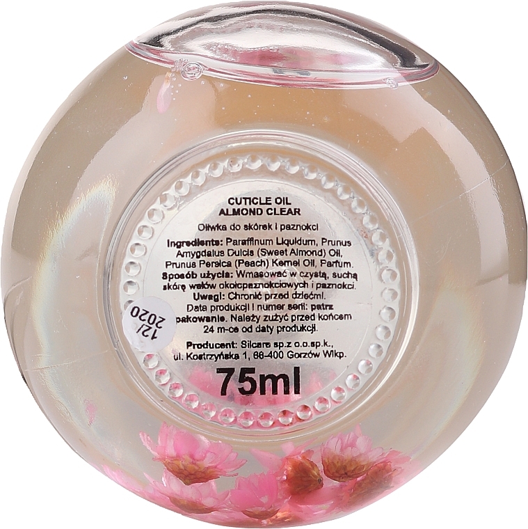 Nagel- und Nagelhautöl mit Blumen Mandel - Silcare Cuticle Oil Almond — Bild N2