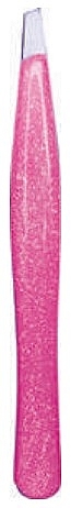 Pinzette schräg Edelstahl 9,2 cm rosa - Titania — Bild N2