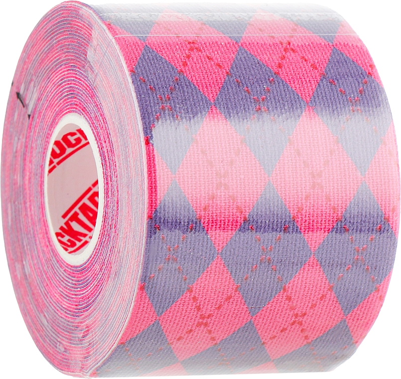 Kinesiologisches Tape Pink Argyle - RockTape Design — Bild N2