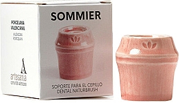 Düfte, Parfümerie und Kosmetik Zahnbürstenhalter aus Porzellan hellrot - NaturBrush Sommier Toothbrush Holder