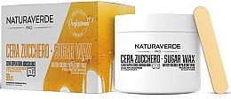 Düfte, Parfümerie und Kosmetik Enthaarungsset - Naturaverde Pro Sugar Wax For Microvawe sugar/wax/250ml + depil/spatula/10pc)