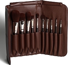 Pinselset für Make-up 10 St. im Schokoladenetui - Inglot Make-up Brush Set Chocolate Case — Bild N4