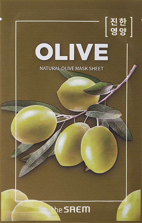 Tuchmaske für das Gesicht mit Olive - The Saem Natural Mask Sheet Olive — Bild N1