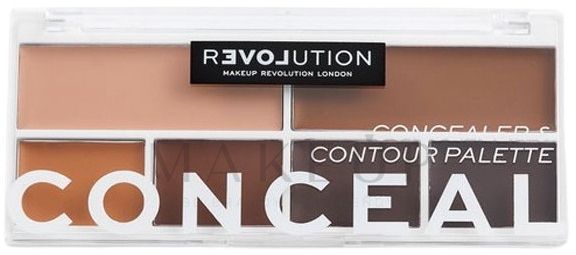 Concealer-Palette für das Gesicht - Relove By Revolution Conceal Me Palette — Bild Dark