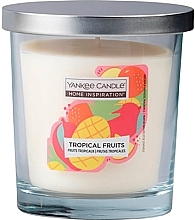 Düfte, Parfümerie und Kosmetik Duftkerze im Glas - Yankee Candle Home Inspiration Tropical Fruits Cnadle