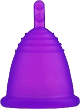 Menstruationstasse Größe XL violett - MeLuna Sport Shorty Menstrual Cup Stem — Bild N2