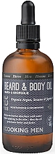 Düfte, Parfümerie und Kosmetik Pflegendes Bart- und Körperöl mit Argan- , Sesam- und Jojobaöl - Ecooking Men Beard & Body Oil
