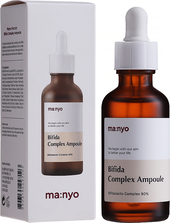 Verjüngendes Serum mit Bifidobakterien-Lysat - Manyo Bifida Complex Ampoule Bifidalacto Complex 90% — Bild N1