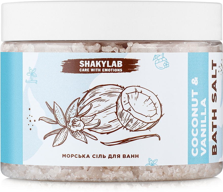 Badesalz Coconut & Vanilla - SHAKYLAB Natural Bath Salt — Bild N1