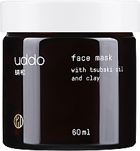 Entgiftende Gesichtsmaske mit Tsubaki-Öl und Spirulina - Uddo Face Mask With Tsubaki Oil And Clay — Bild N2