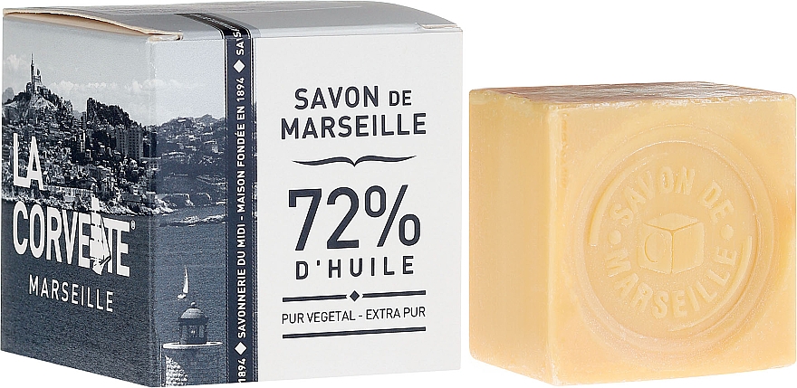 Hypoallergene Naturseife Extra Pur - La Corvette Savon de Marseille Extra Pure Box Cube Soap — Bild N4
