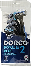 Düfte, Parfümerie und Kosmetik Einwegrasierer mit 2 Klingen 5 St. - Dorco Pace Plus Disposable 2