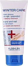 Düfte, Parfümerie und Kosmetik Hand- und Nagelcreme mit Keratin und Vitamin E für den Winter - Floslek Winter Care Hand And Nail Winter Cream