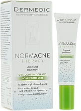 Anti-Pickel Gesichtscreme für Akne, fettige und Mischhaut - Dermedic Normacne Therapy Spot Treatment — Bild N3