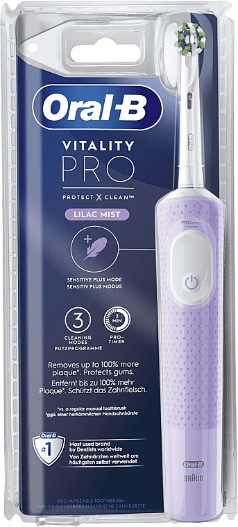 Elektrische Zahnbürste lila - Oral-B Vitality Pro x Clean Lilac Mist — Bild N1