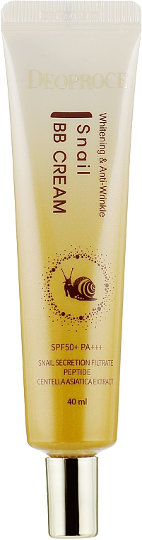BB-Creme mit Schneckenextrakt - Deoproce Snail Whitening & Anti-Wrinkle BB Cream — Bild N2