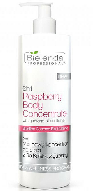 2in1 Detox-Körperkonzentrat mit Himbeere und Guarana Bio-Koffein - 2in1 Raspberry Body Concentrate With Guarana Bio-Caffeine