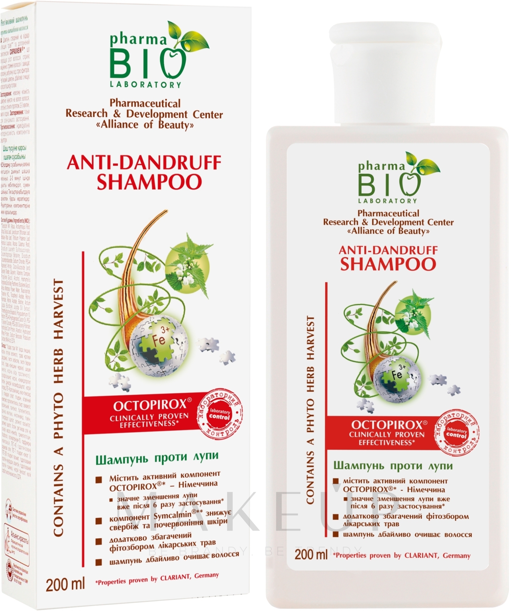 Anti-Schuppen Shampoo mit Klettenextrakt - Pharma Bio Laboratory — Bild 200 ml