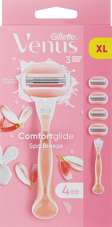 Rasierer mit 4 Ersatzklingen - Gillette Venus Spa Breeze — Bild N1