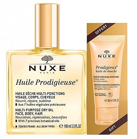 Körperpflegeset - Nuxe Huile Prodigieuse (Trockenöl 100ml + Duschöl 30ml) — Bild N1