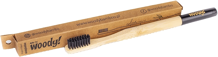 GESCHENK! Zahnbürste aus Bambus Colour weich - WoodyBamboo Bamboo Toothbrush — Bild N1