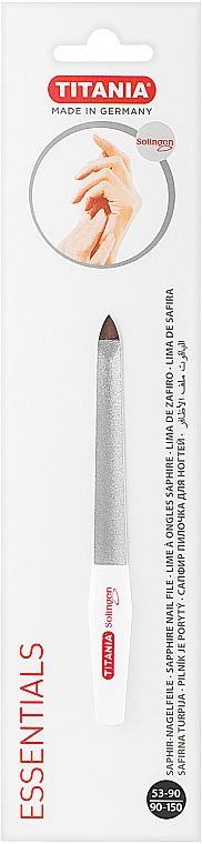 Saphir-Nagelfeile Größe 5 - Titania Essentials Soligen Saphire Nail File — Bild N2