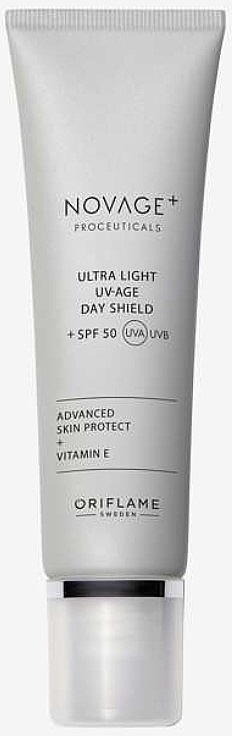 Sonnenschutz-Tagescreme SPF 50 - Oriflame Novage+ Proceuticals Ultra Light UV-Age Day Shield + SPF 50 — Bild N1