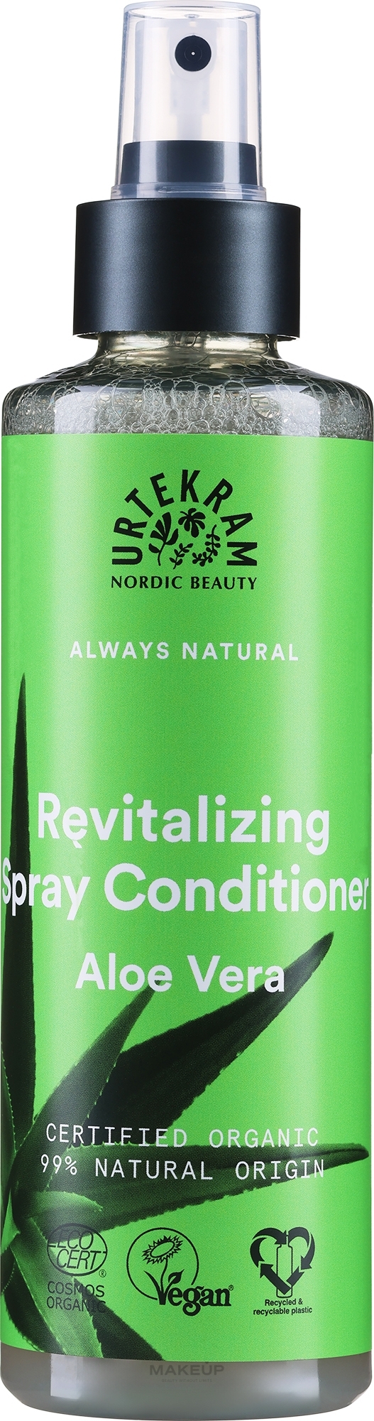 Regenerierender Spray Conditioner mit Aloe Vera - Urtekram Regenerating Aloe Vera Spray Conditioner — Foto 250 ml