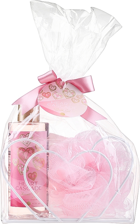 Set - Accentra Heart Cascade Magnolia Dream Gift Set (sh/gel/200ml + washcloth/1pcs) — Bild N1
