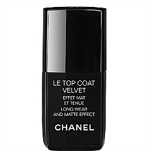 Düfte, Parfümerie und Kosmetik Langanhaltender Überlack mit Matt-Effekt - Chanel Le Top Coat Velvet Long-Wear And Matte Effect