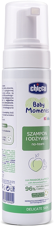 Shampoo-Conditioner-Schaum - Chicco Baby Moments Kids — Bild N2
