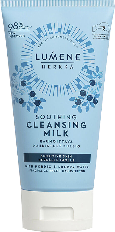 Beruhigende Gesichtsreinigungsmilch mit nordischem Heidelbeerwasser - Lumene Sensitive Soothing Cleansing Milk — Bild N1