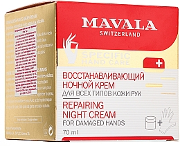 Düfte, Parfümerie und Kosmetik Regenerierende Handcreme für die Nacht - Mavala Repairing Night Cream