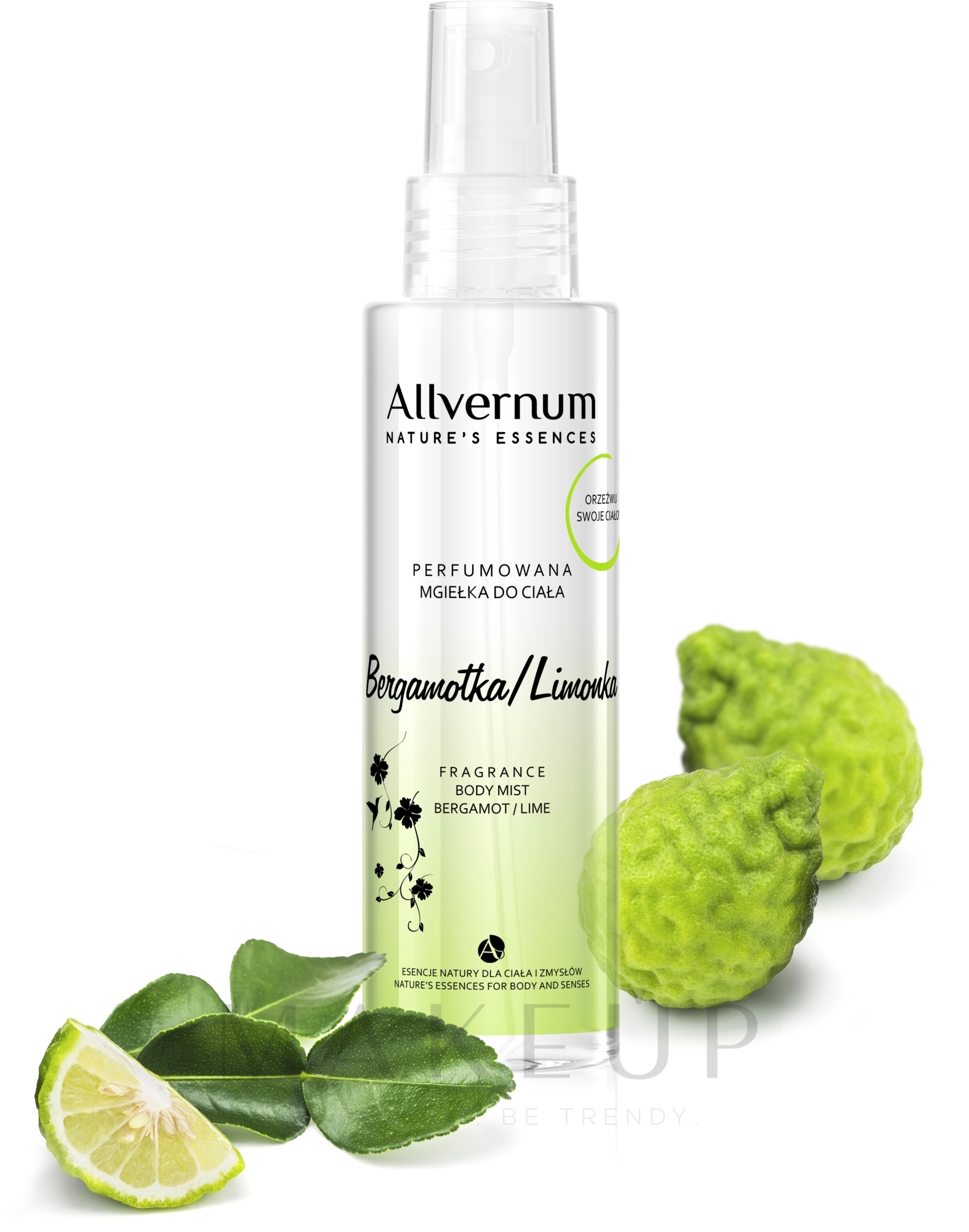 Parfümiertes Körperspray mit Bergamotte und Limette - Allvernum Nature's Essences Body Mist — Bild 125 ml