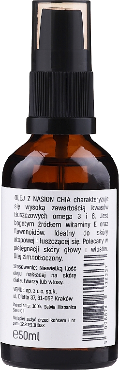 Chiasamenöl mit Spender - NaturalME — Bild N2